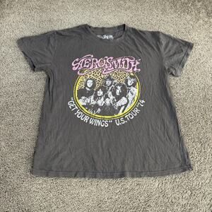 Aerosmith Shirt Womens XL Get Your Wings U.S. Tour 1974 Short Sleeve Music